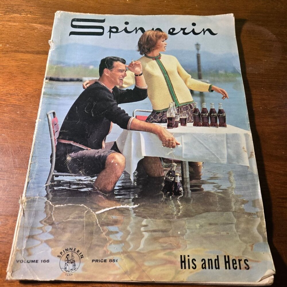 Spinnerin Magazine Volume 166 His and Hers 1963 Knitting patterns Vintage